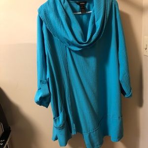 Ali Miles plus size blue tunic - 3X
